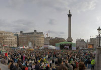 Trafalgar Square St Patricks Day Google Image
