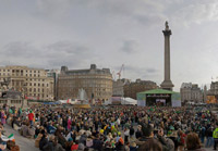 Trafalgar Square St Patricks Day Google Image