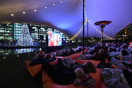 Christmas Floating Film Festival - St katharine Dock