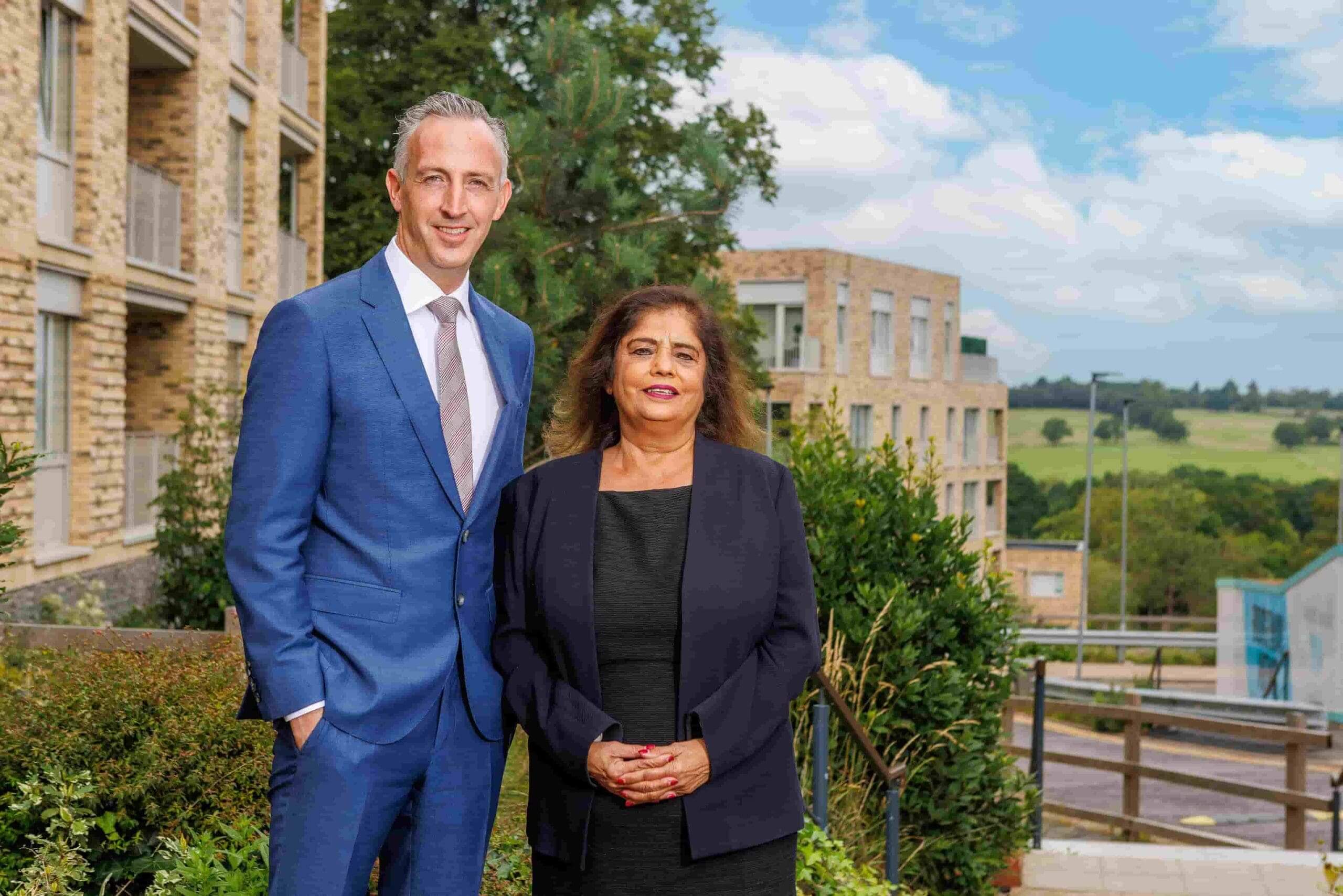 Anita Mehra and Stuart Leslie