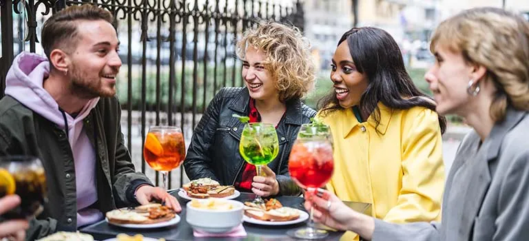 Outdoor group dining