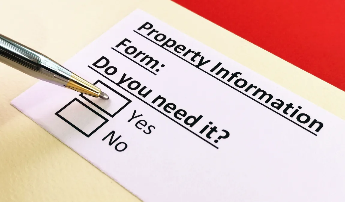 Property information form