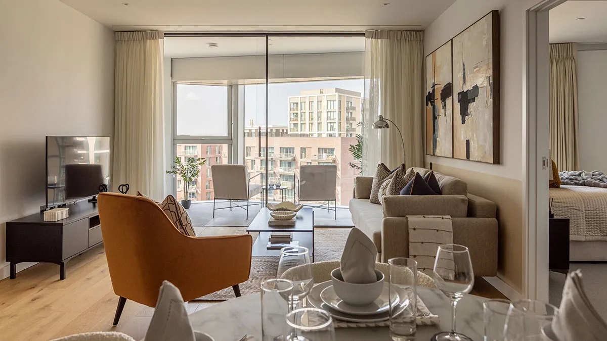 Dining and living area