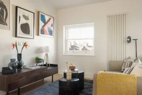 Decorative wall and Sofa