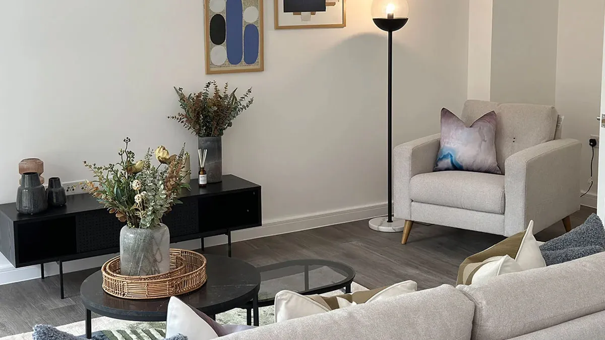 Modern living room sofa-styled apartment