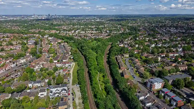 Aerial view Sutton