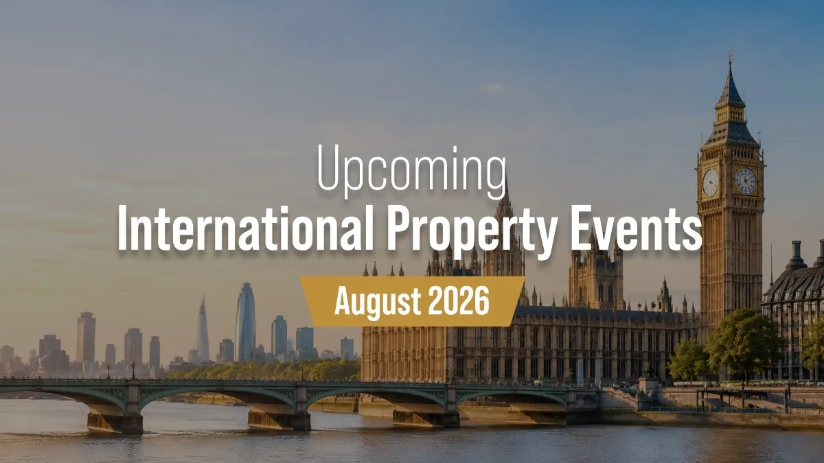 International property events – August 2026
