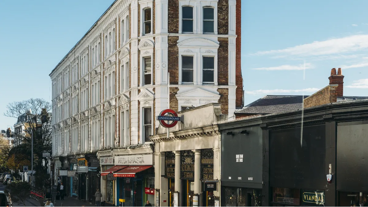 Entrance to South Kensington tube station